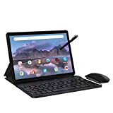 TOSCIDO Tablet 10 Pollici 5G WiFi Octa Core 2Ghz,4G LTE,Android 10 Tab,4GB RAM 64GB ROM,GPS,6000mAh,Grigio-Tastiera Bluetooth,Mouse,Custodia