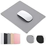 TOSFFICE Tappetino Mouse Gaming, Mousepad Alluminio Tappetino Mouse Rigido Pelle Double Sided Portatile Mouse Pad Gaming per Computer e Laptop ...