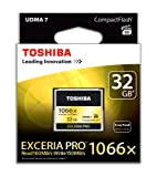 Toshiba Exceria Pro Scheda di Memoria CF Compact Flash da 32 GB, 160MB/s, 1066x, VPG65, UDMA7