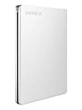 Toshiba - Hard disk esterno portatile Canvio Slim da 2 TB, in alluminio, USB 3.2 colore: argento, HDTD320XS3EA