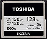 Toshiba Scheda di Memoria CF Compact Flash 128GB, Exceria, 150MB/s, 1000x, VPG20, UDMA7