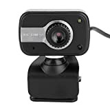 Tosuny Web cam USB da 12 MP, webcam LED a visione notturna a 360 ° PC con MIC per MSN/ICQ/Skype