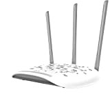 TP-Link Access Point N450 2.4GHz, WiFi Extender e Client, PoE passivo, 3 antenne fisse 5 dBi (TL-WA901N), 450Mbps