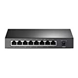 TP-Link PoE Switch 8-Port Gigabit, 4 PoE+ ports up to 30 W for each PoE port and 64 W for ...