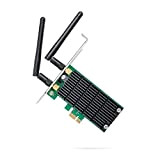 TP-Link Scheda di rete PCI-E Wireless AC1200 Dual Band, 867Mbps 5GHz e 300Mpbs 2.4GHz, Tecnologia Beamforming, 2×2 MIMO, 2 Antenne ...
