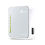 Tp-Link Tl-Mr3020 3G/4G Router Wi-Fi Portatile Wireless 300Mbps, Porta Usb 2.0, Bianco, ‎7.37 x 2.29 x 6.6 cm; 60 grammi