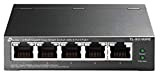 TP-Link TL-SG105PE Switch PoE Gestito Gigabit Ethernet, 5 Porte con 4 Porte PoE Fino a 65 W, 5 Porte Gigabit, ...