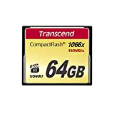 Transcend Compact Flash 1066x TS64GCF1000 Scheda Di Memoria, 64 GB, Multicolore