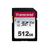 Transcend T512GSDC300S-E Scheda di Memoria SDXC da 512 GB, Imballaggio Apertura Facile, 300S, Standard