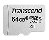 Transcend TS64GUSD300S-AE Scheda di Memoria MicroSDXC 300S, 64 GB, Con adattatore, Imballaggio Apertura Facile
