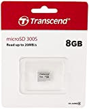 Transcend TS8GUSD300S Scheda di Memoria MicroSDXC 300S, 8 GB, Senza adattatore, Imballaggio Standard