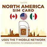 travSIM Prepaid North America SIM Card | 50GB di dati mobili per gli USA, 5GB per Canada e Messico a ...