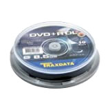 TRAXDATA RITEK DYE DVD+R DUAL LAYER 8,5 GB Confezione da 10 vasche per torte, Traxdata 906753ITRA003, 8,5 GB DVD+R DL ...