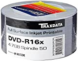 TRAXDATA Ritek Full Surface Inkjet Printable DVD-R 16X, 4,7 GB, 50 pezzi