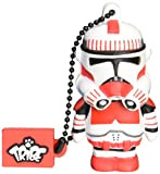 Tribe Shock Trooper - Chiavetta USB da 16 GB, colore: Bianco/Rosso