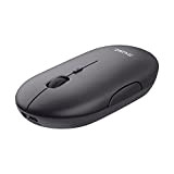 Trust Puck Mouse Wireless Ricaricabile, Bluetooth o 2.4 GHz con Mini Ricevitore USB, Silenzioso, Pulsante DPI, Mouse Bluetooth Ergonomico ‎Senza ...