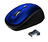 Trust Yvi Mouse Wireless, Mause Senza Filo, 800/1600 DPI, 8m di Portata Wireless, Microricevitore USB Riponibile, PC/Laptop/Mac/Chromebook - Blu