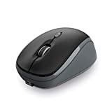 Trust Yvi Mouse Wireless Ricaricabile, Microricevitore USB, 800-1600 DPI, Mause Senza Filo, 4 Pulsanti, Mac/PC/Macbook/Laptop/Portatile/Chromebook - Nero
