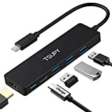 TSUPY Hub USB C 5 in 1 Adattatore USB C HDMI 4K PD 100W 3 USB 3.0 USB C Hub ...