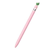 Twinrova Cover morbida in silicone per Apple Pencil 2, anti-graffio, protezione completa (rosa pacchia)