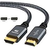 Twozoh Cavo HDMI 4K 10M, Nylon Intrecciato Cavo HDMI 2.0 Supporta 4K 60Hz HDR 2.0/1.4a, Video UHD 2160p, Ultra HD ...