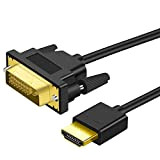 Twozoh - Cavo HDMI a DVI, 1 m, Bidirezionale, adattatore HDMI a DVI ad alta velocità, cavo DVI a HDMI ...