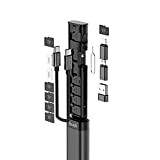 U&S Cavo Stick, universale Smart Adapter Card Storage Box, portatile e compatto USB-C/USB-A/Micro-USB Kit cavo di ricarica, SIM Card Storage ...