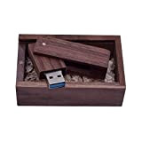 UFARID Unità Flash USB3.0 Rotazione Legno massiccio Alta velocità Scheda di memoria Archivio dati Chiavetta USB3.0 Thumb Disk con Scatola ...