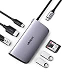 UGREEN 7-in-1 Hub USB C in Alluminio, Gigabit Ethernet, HDMI 4K, PD 100W, Lettore di Schede SD/TF, USB 3.0 Compatibile ...
