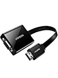 UGREEN Adattatore HDMI a VGA con Porta Audio Jack 3,5mm e Porta Micro USB di Alimentazione Trasmette Audio e Video ...