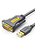 UGREEN Adattatore USB a RS232 Cavo DB9 9 Pin per Registratore di Cassa, Stampante, Scanner, Stampante di Codici a Barre ...