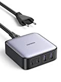 UGREEN Caricatore USB C 65W da Tavolo, 4 Porte con GaN Tech, Alimentatore 2 USB C e 2 USB, Compatibile ...