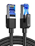 UGREEN Cavo Ethernet Cat 8 Nylon 40Gbps 2000MHz Alta Velocità, Cavo Lan, Cavo di Rete, FFTP, per Gaming PS4 PS5 ...