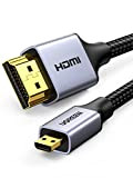 UGREEN Cavo Micro HDMI a HDMI 3D 4K Compatibile con GoPro 7 6 8 Black, Canon, Nikon, Sony, Panasonic Fotocamere, ...