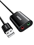 UGREEN Scheda Audio USB Esterna, Adattatore Audio USB a Jack 3,5mm per Cuffie Microfono Stereo Casse, Compatibile con Windows, Mac ...