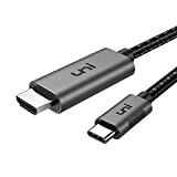 uni Cavo da USB C a HDMI 1,8m(4K@60Hz), Cavo Intrecciato da USB Tipo C a HDMI [Compatibile con Thunderbolt 3] ...