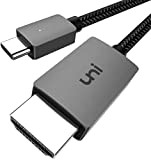uni Cavo da USB C a HDMI 4K 3m, Cavo da USB Tipo C a HDMI, [Compatibile con Thunderbolt 3] ...