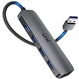 uni Hub USB 4 Porte, Hub USB 3.0, Splitter USB 3.0 per Laptop, Tastiera e Mouse, Compatibile con PC, MacBook ...