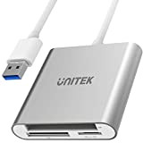 UNITEK Y-9313 All in One Card Reader USB 3.0, 5 Gbps, 3 slot, per SD/mini SD/micro SD(TF)/CompactFlash (CF)/MS per PC ...