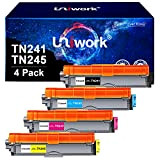 Uniwork TN241 TN245 Toner Compatibile per Brother TN-241 TN-245 per MFC-9140CDN 9340CDW 9330CDW 9330CDW per DCP-9020CDW 9022CDW per HL-3140CW 3150CDW ...