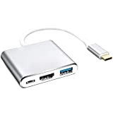 USB 3.1 Tipo C a HDMI 4 K, Bacaksy USB 3.0 Tipo C HDMI Adattatore AV Digitale per Apple MacBook, ...