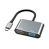 USB C a HDMI e VGA Adattatore,ABLEWE USB C Hub Thunderbolt 3 a HDMI 4K VGA 1080P per MacBook Pro ...