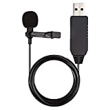 USB Microfono, iGOKU Clip Mini Microfono a Condensatore Con Supporto Audio Per Computer PC Mac Laptop Skype Chiacchiera Canto Karaoke ...