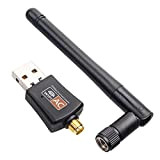 USB WiFi Adapter for PC, mit High-Gain Antennen, 2.4G/5G Dual Band 600Mbps Mac USB Wireless Network Adapter, WiFi Dongle for ...
