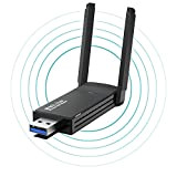 USB WiFi Dongle 1800Mbps, ZVO Adattatore USB 3.0 WiFi 6 Alta velocità Dual Band 2.4G/5GHz, Dual Antenne Chiavetta WiFi per ...