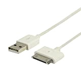 Valueline VLMB39100W10 Cavo Sincronizzazione e Ricarica per iPad/iPhone/iPod Apple, 30-Pin, USB 2.0 A Maschio, 1 m, Bianco