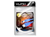 Vantec CBL-3U3AB-BL VLink SuperSpeed Cavo USB 3.0, Blu