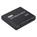 VBESTLIFE Lettore Multimediale Full HD 1080P Mini Full HD Lettore Multimediale Media Player con TelecomandoMedia Player Box Supporto USB MMC ...