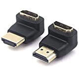 VCE Adattatore HDMI Angolo Maschio a Femmina 3D&4K, Connettore HDMI 90 Gradi e 270 Gradi 2 Pezzi