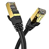 VEEtOP Cavo Ethernet LAN Cat 8 RJ45 per Rete Cavi Internet Alta Velocità 40 Gbps / 2000 MHz (10m)